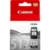  Original Canon PG-512 2969B001 Tintenpatrone schwarz pigmentiert (ca. 401 Seiten) 